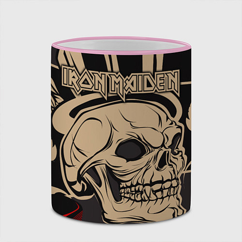 Кружка цветная Iron Maiden / 3D-Розовый кант – фото 2