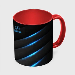 Кружка 3D Mercedes-AMG, цвет: 3D-белый + красный