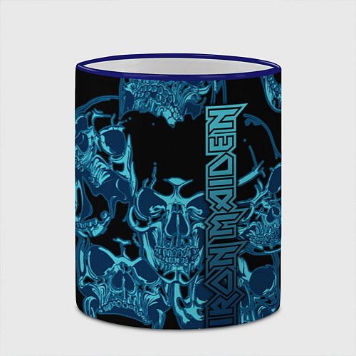 Кружка цветная Iron Maiden / 3D-Синий кант – фото 2