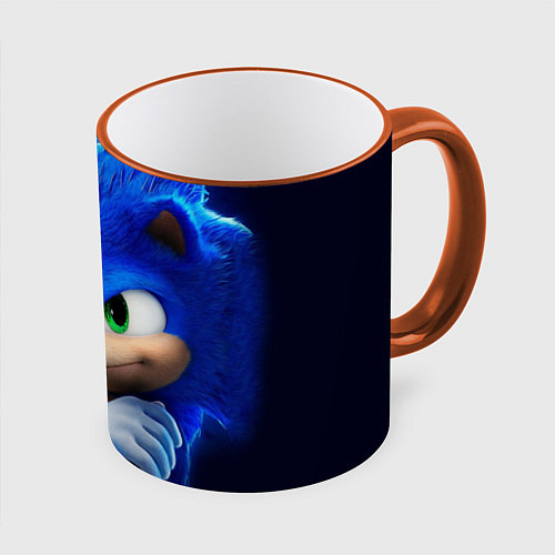 Кружка цветная SONIC / 3D-Оранжевый кант – фото 1