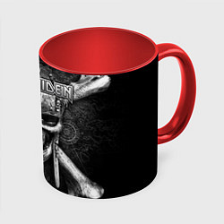 Кружка 3D Iron Maiden, цвет: 3D-белый + красный