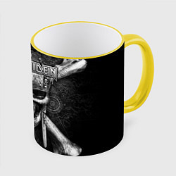 Кружка 3D Iron Maiden, цвет: 3D-желтый кант