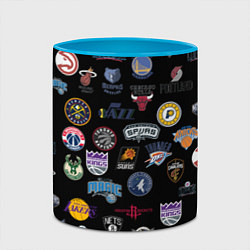Кружка 3D NBA Pattern, цвет: 3D-белый + небесно-голубой — фото 2