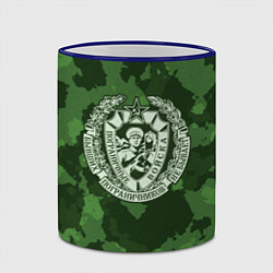 Кружка 3D Пограничные Войска, цвет: 3D-синий кант — фото 2