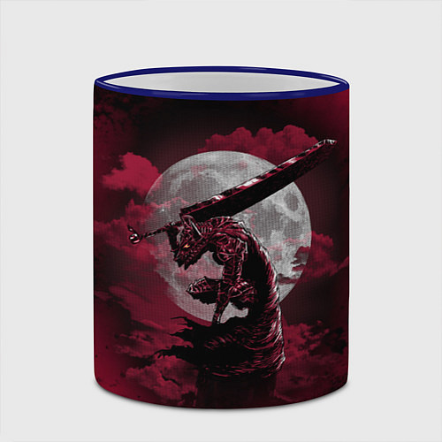 Кружка цветная BERSERK / 3D-Синий кант – фото 2