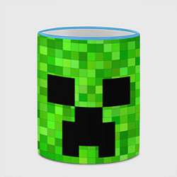 Кружка 3D MINECRAFT, цвет: 3D-небесно-голубой кант — фото 2