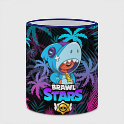 Кружка 3D BRAWL STARS LEON SHARK, цвет: 3D-синий кант — фото 2