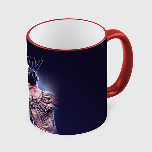 Кружка цветная Tony Ferguson / 3D-Красный кант – фото 1