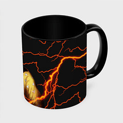 Кружка 3D KIMETSU NO YAIBA, цвет: 3D-белый + черный