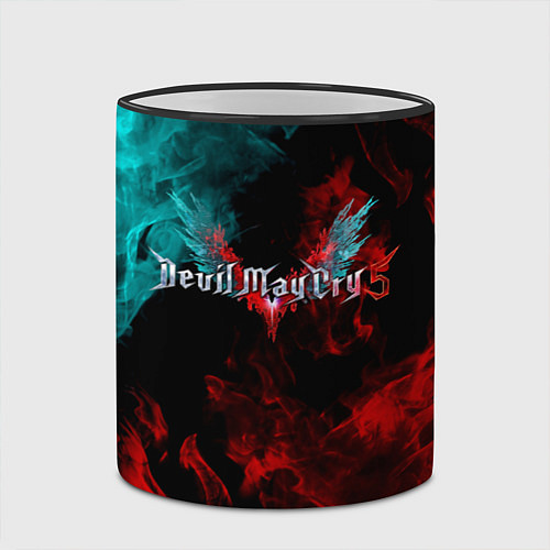 Кружка цветная DEVIL MAY CRY / 3D-Черный кант – фото 2
