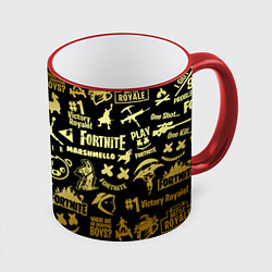 Кружка 3D FORTNITE, цвет: 3D-красный кант