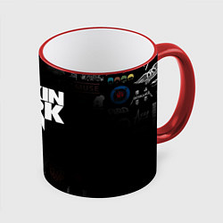 Кружка 3D LINKIN PARK, цвет: 3D-красный кант