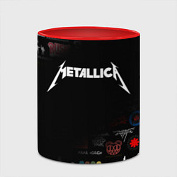 Кружка 3D Metallica, цвет: 3D-белый + красный — фото 2