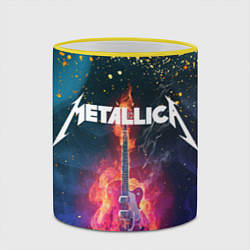 Кружка 3D Metallicaспина, цвет: 3D-желтый кант — фото 2