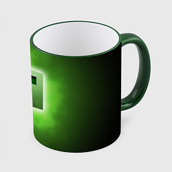 Кружка 3D MINECRAFT, цвет: 3D-зеленый кант