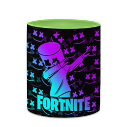 Кружка 3D FORTNITE X MARSHMELLO, цвет: 3D-белый + светло-зеленый — фото 2