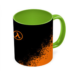 Кружка 3D HALF-LIFE, цвет: 3D-белый + светло-зеленый