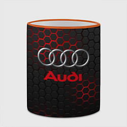 Кружка 3D AUDI, цвет: 3D-оранжевый кант — фото 2