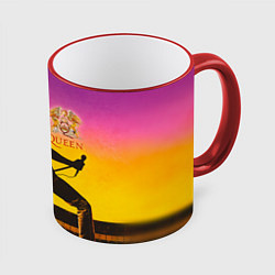 Кружка 3D Queen, цвет: 3D-красный кант