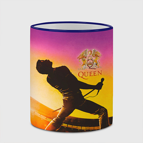 Кружка цветная Queen / 3D-Синий кант – фото 2