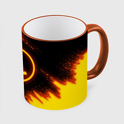 Кружка 3D HALF-LIFE, цвет: 3D-оранжевый кант
