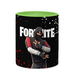 Кружка 3D FORTNITE IKONIK, цвет: 3D-белый + светло-зеленый — фото 2