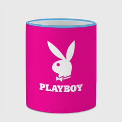 Кружка 3D PLAYBOY, цвет: 3D-небесно-голубой кант — фото 2