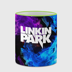 Кружка 3D LINKIN PARK, цвет: 3D-светло-зеленый кант — фото 2