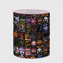 Кружка 3D Five Nights At Freddy's, цвет: 3D-розовый кант — фото 2