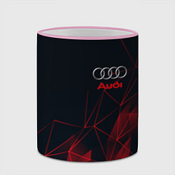 Кружка 3D AUDI, цвет: 3D-розовый кант — фото 2