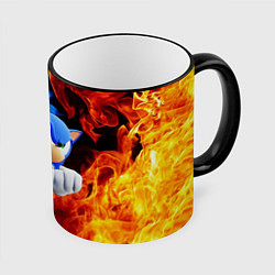 Кружка 3D SONIC, цвет: 3D-черный кант