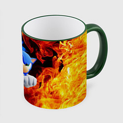 Кружка 3D SONIC, цвет: 3D-зеленый кант