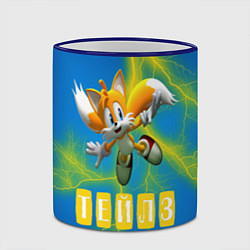 Кружка 3D Sonic - Майлз Тейлз, цвет: 3D-синий кант — фото 2
