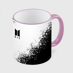 Кружка 3D BTS, цвет: 3D-розовый кант
