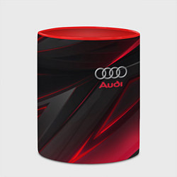 Кружка 3D AUDI, цвет: 3D-белый + красный — фото 2