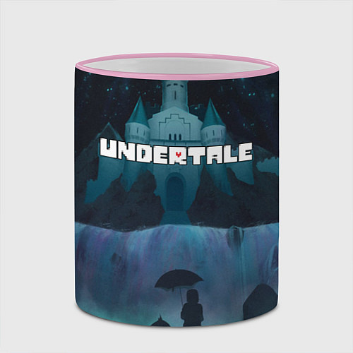 Кружка цветная UNDERTALE / 3D-Розовый кант – фото 2