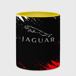 Кружка 3D Jaguar, цвет: 3D-белый + желтый — фото 2