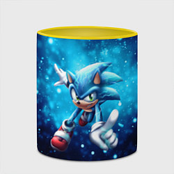 Кружка 3D SONIC, цвет: 3D-белый + желтый — фото 2