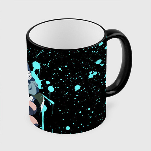 Кружка цветная UNDERTALE / 3D-Черный кант – фото 1