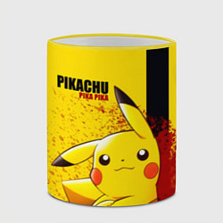 Кружка 3D PIKACHU, цвет: 3D-желтый кант — фото 2