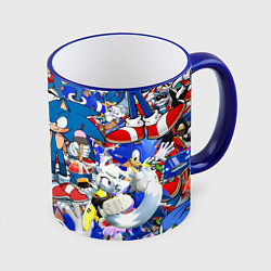 Кружка 3D SONIC PATTERN, цвет: 3D-синий кант