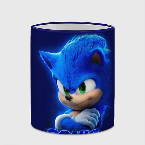 Кружка цветная SONIC / 3D-Синий кант – фото 2