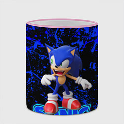 Кружка 3D Sonic, цвет: 3D-розовый кант — фото 2