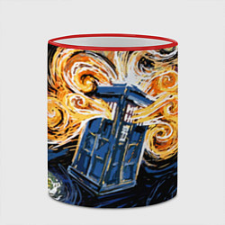Кружка 3D Van Gogh Tardis, цвет: 3D-красный кант — фото 2