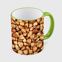 Кружка 3D Гречка, цвет: 3D-светло-зеленый кант