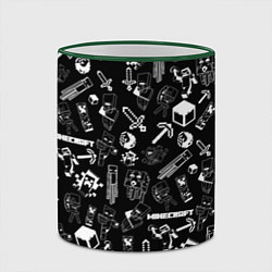 Кружка 3D Minecraft pattern, цвет: 3D-зеленый кант — фото 2