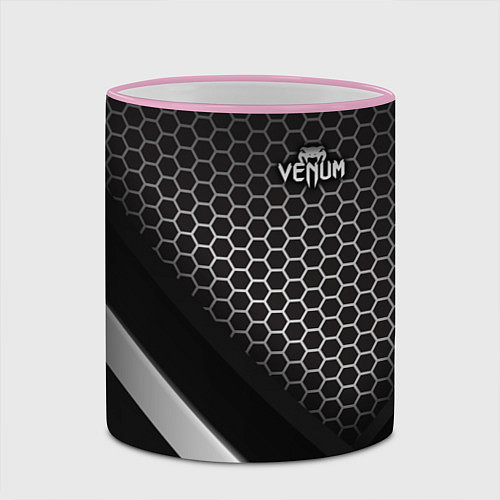 Кружка цветная VENUM / 3D-Розовый кант – фото 2