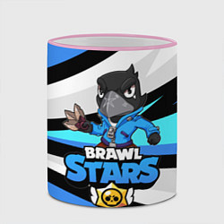 Кружка 3D BRAWL STARS CROW, цвет: 3D-розовый кант — фото 2