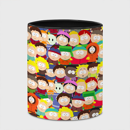 Кружка цветная ЮЖНЫЙ ПАРК / 3D-Белый + черный – фото 2