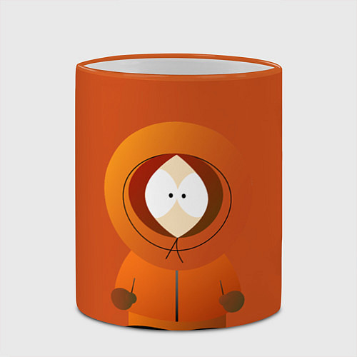 Кружка цветная ЮЖНЫЙ ПАРК / 3D-Оранжевый кант – фото 2